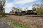 NS 8182 and 3645 take train 594 east with coal loads